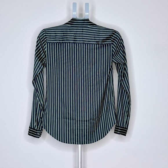 Ann Taylor Striped Button Up Blouse - Picture 6 of 9